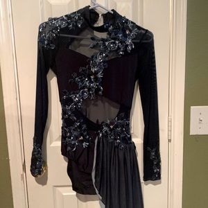 Blue dance leotard